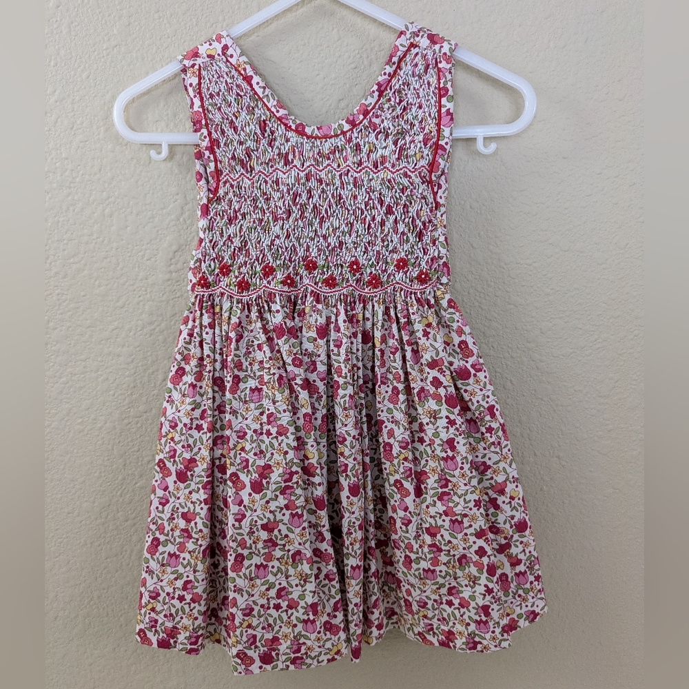 Smocked Floral Dress ~ 6/12 mo